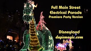 Full Main Street Electrical Parade Disneyland Premiere  2017 Party Version [upl. by Latrina836]