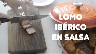 Como hacer un lomo ibérico en salsa [upl. by Haney70]