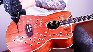 I drilled holes in my guitar and it sounds UNREAL [upl. by Nessa]