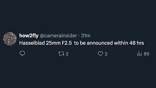 Confirmed Nikon Z6III coming soon and new Hasselblad 25mm f25 V lens coming this week [upl. by Zetroc]