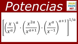 SIMPLIFICACIÓN DE EXPRESIONES CON POTENCIAS  Ejercicio 2 [upl. by Nahseez]