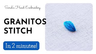 How to do Granitos Stitch [upl. by Ahsias]