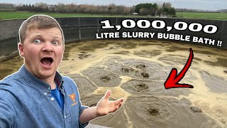 BUBBLING UP ONE MILLION LITRES OF SLURRY [upl. by Malena357]