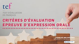 Comment est évaluée lexpression orale du TEF [upl. by Zarah]