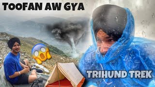 TRIHUND TREK 2022 Khatarnak Barish 😰 Best Dinner [upl. by North]