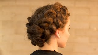 Double Dutch Braid Upstyle in Minutes [upl. by Clemente656]