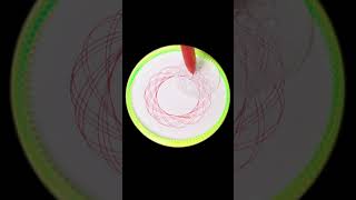 Orange circle design relaxing spirograph circular satisfying art [upl. by Palla]