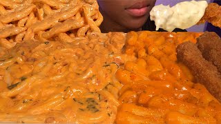 ASMR EATING SOUNDS CHEESY SPICY NOODLES 🔥 [upl. by Onilecram67]