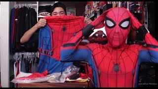 ¡COMPRÉ EL TRAJE DE SPIDERMAN DE MIS SUEÑOS  UNBOXING Traje de Spiderman Homecoming [upl. by Lise]