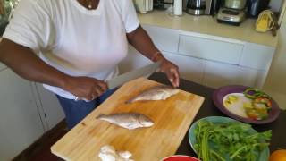 Steamfish and Okra quotJamaican Sintingquot [upl. by Thain]