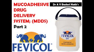 Mucoadhesive Drug Delivery System Part 2 [upl. by Ainahs]