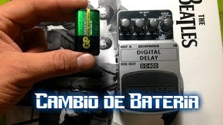 Tutorial Cambio de batería a pedal Behringer [upl. by Oironoh]