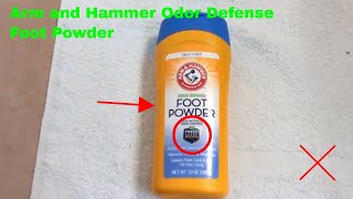 ✅ How To Use Arm and Hammer Odor Defense Foot Powder Review [upl. by Esserac]