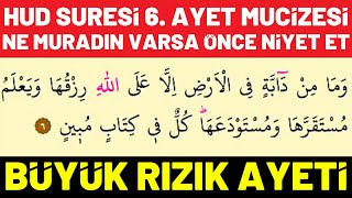 Hud Suresi 6Ayet MUCİZESİ  Evde Aç Sesi Dinle Bak Neler YAŞAYACAKSIN  BÜYÜK RIZIK AYETİ [upl. by Yrevi]