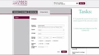 Common App Registration and Naviance Account Matching [upl. by Adore347]