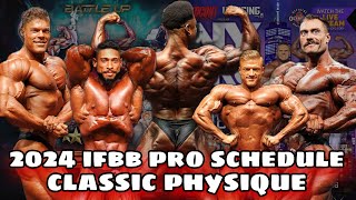 2024 Classic Physique IFBB Pro Schedule  March 1st  Dec 22nd [upl. by Letizia]