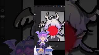 A tutorial on how i did the flashlight effect🔦✨Hope you like it oc vtuber arttutorial procreate [upl. by Ebert]