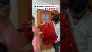 10th Wedding Anniversary Surprise Gift couplegoals youtubeshorts [upl. by Oirram]