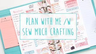 Plan With Me w Sew Much Crafting Inserts in my Kikki K Planner  A Beautiful Fable [upl. by Gotcher594]