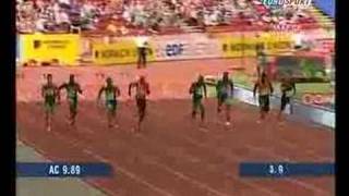 asafa powell equals his own world record [upl. by Ramat251]