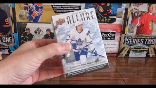 202223 UPPER DECK ALLURE HOCKEY BLASTER BOX 28 [upl. by Acirt]