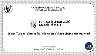 Neden Turizm İşletmeciliği Alanında Yüksek Lisans Yapmalıyım [upl. by Sidney714]