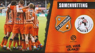 ✌🏻 Mbuyamba met twee goals de grote man  Samenvatting FC Volendam  Sparta Rotterdam 2  1 [upl. by Lohner602]