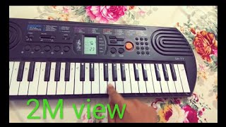 Learn to play mere Rashke qumar on Casio SA77 [upl. by Lasyrc]