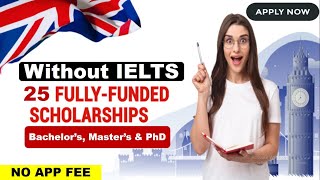 Fully Funded Scholarships Without IELTS 2023  Study in Europe [upl. by Eilsew]