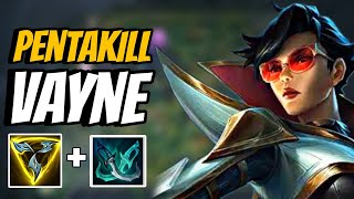 VAYNE PENTAKILL IS UNSTOPPABLE ADC IN WILD RIFT  BUILD AND RUNES [upl. by Ennoirb]