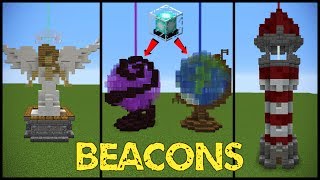 11 Minecraft Beacon Designs [upl. by Ntsud]