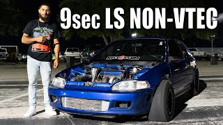 Civic EG LS NONVTEC running 9s [upl. by Guinevere]