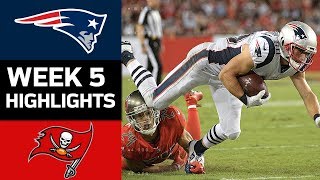 Patriots vs Buccaneers  NFL Week 5 Game Highlights [upl. by Knorring937]