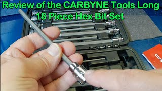 A look at CARBYNE Tools Long 18 piece Hex Bit Set [upl. by Fellner]