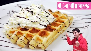 GOFRES CASEROS😍🧇😋 La receta más fácil de WAFFLES deliciosos Receta  410 [upl. by Harvey]