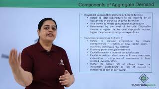 Class 12th – Components of Aggregate Demand  Economics  Tutorials Point [upl. by Eidoc]