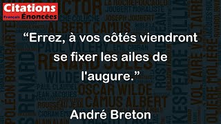 Errez à vos côtés viendront se fixer les ailes de laugure  André Breton [upl. by Anaihk]