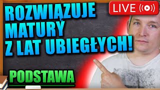 Rozwiązanie arkusza maturalnego poziom podstawowy Czerwiec 2022 Matematyka live [upl. by Kirstyn]