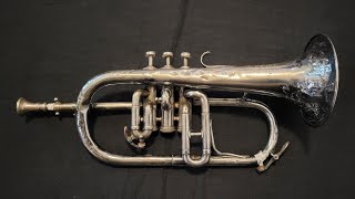 Couesnon Monopole quotpetit buglequot Soprano Flugelhorn in Eb 1927 [upl. by Marlowe]