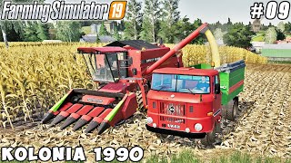 Harvesting corn selling potatoes plowing  Kolonia 1990  Farming simulator 19  Timelapse 09 [upl. by Philipa870]