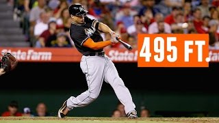 Giancarlo Stantons 400th career home run was a MISSILE [upl. by Toomay]