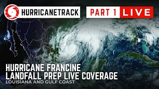 Replay  Hurricane Francine Live Tracking  Ground Field Coverage Part 1  Sep 10 2024 [upl. by Arvell]