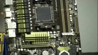 ASUS Sabertooth 990FX Motherboard Handson Review 12 [upl. by Llenyl]