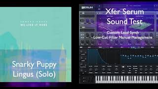 VST Sound Test  Xfer Serum on Snarky Puppy Lingus Solo [upl. by Ashford859]