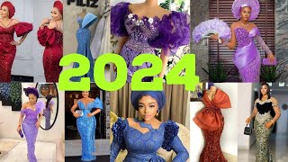 100 latest lace styles 2022 inspiration best and trendy Nigeria lace New designslace Styles [upl. by Eniamrehc]