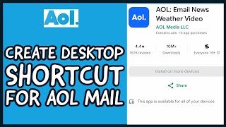 How to Create a Desktop Shortcut for AOL Mail Establish a Desktop Link for AOL Mail 2024 [upl. by Nort347]