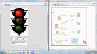 UNAD Simulación Semaforo Labview [upl. by Japha]