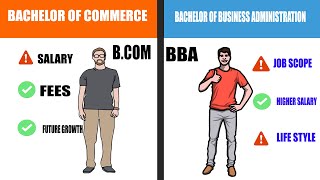 BBA vs BCOM  Bcom और BBA किस में job scope ज्यादा हैं  BBA Salary  By Sumar [upl. by Kryska]