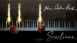 Siciliano from Flute Sonata No2 BWV 1031  JS BACH Piano [upl. by Gilbertina2]