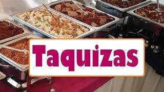 Taquizas para fiestas Taquizas para eventos Comida para fiestas EVENTOS BANQUETES TAQUIZAS [upl. by Alburga]